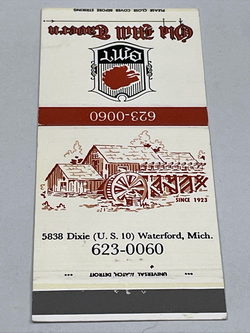 Cascade Motel (Olde Mill Inn on the Lake) - Matchbook (newer photo)